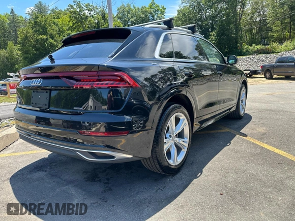 2019 Audi Q8 Premium Plus with VIN WA1BVAF12KD016786, listed as a Copart auction lot 63250795 with 102,579 mi miles and Clean title. Bid and sale history available at DreamBid. Image 3.