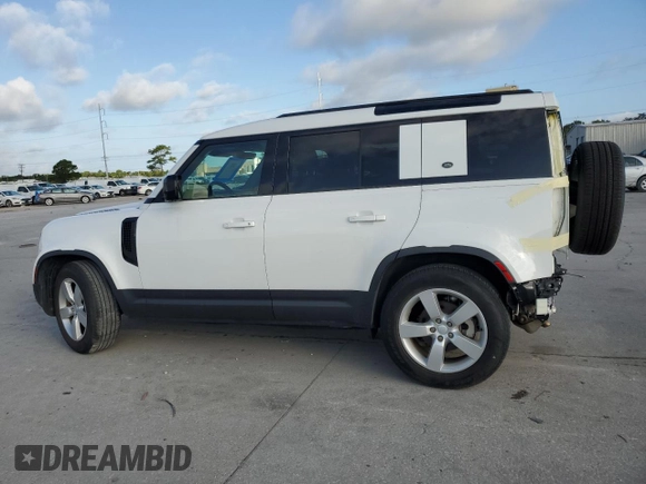 2023 Land Rover Defender S with VIN SALEJ7EXXP2124527, listed as a Copart auction lot 64578725 with 33,816 mi miles and Salvage title. Bid and sale history available at DreamBid. Image 2.