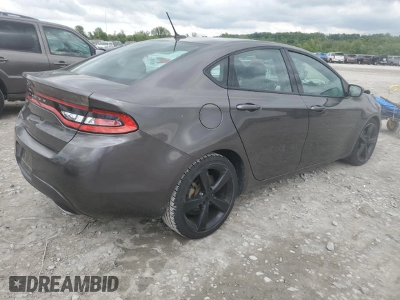 2015 Dodge Dart SXT with VIN 1C3CDFBB9FD165568, listed as a Copart auction lot 55961255 with 145,154 mi miles and Salvage title. Bid and sale history available at DreamBid. Image 3.