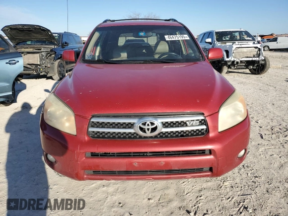 2007 Toyota RAV4 Limited with VIN JTMZK31V775011796, listed as a Copart auction lot 46475195 with 217,448 mi miles and Clean Title. Bid and sale history available at carsss.com. Image 5.