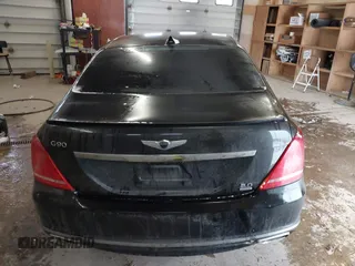 2018 Genesis G90 5.0L Ultimate with VIN KMHG54JH7JU038472, listed as a IAAI auction lot 41300699 with 85,133 mi miles. Bid and sale history available at carsss.com. Image 16.