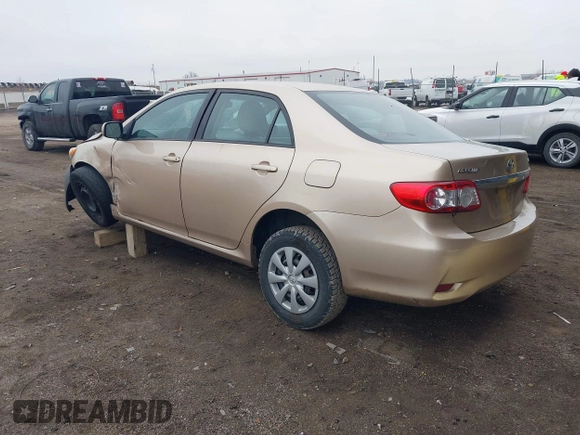 2011 Toyota Corolla L with VIN 2T1BU4EE8BC688332, listed as a IAAI auction lot 41208753 with 161,901 mi miles. Bid and sale history available at carsss.com. Image 3.