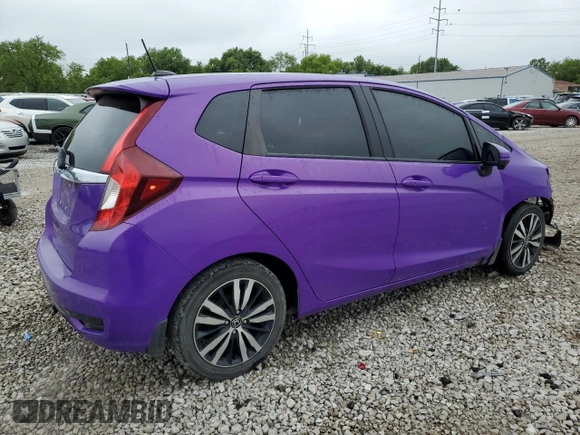 2019 Honda Fit EX with VIN 3HGGK5H80KM713711, listed as a Copart auction lot 58546835 with 68,285 mi miles and Salvage title. Bid and sale history available at DreamBid. Image 3.