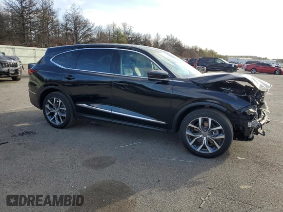 2022 Acura MDX w/Technology Package with VIN 5J8YE1H45NL037697, listed as a Copart auction lot 87416494 with 16,762 mi miles and Salvage Title. Bid and sale history available at carsss.com. Image 4.