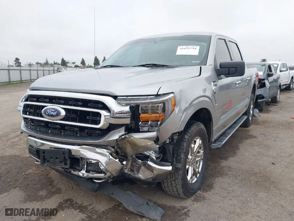 2021 Ford F-150 XL with VIN 1FTFW1E85MKD41725, listed as a IAAI auction lot 41631794 with 52,049 mi miles. Bid and sale history available at carsss.com. Image 2.