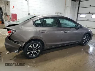 2015 Honda Civic EX z VIN 19XFB2F87FE013311, wystawiony jako Copart lot #51008855 z przebiegiem 107 471 mil mil oraz Szkoda całkowita • Salvage title. Historia ofert i sprzedaży dostępna na DreamBid. Obrazek 3.