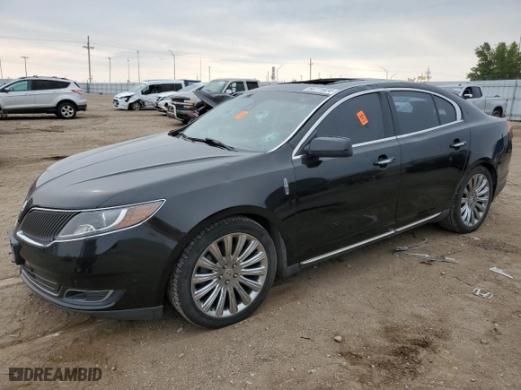 2015 Lincoln MKS with VIN 1LNHL9EK0FG608170, listed as a Copart auction lot 66771024 with 99,040 mi miles and Salvage Title. Bid and sale history available at carsss.com. Image 1.