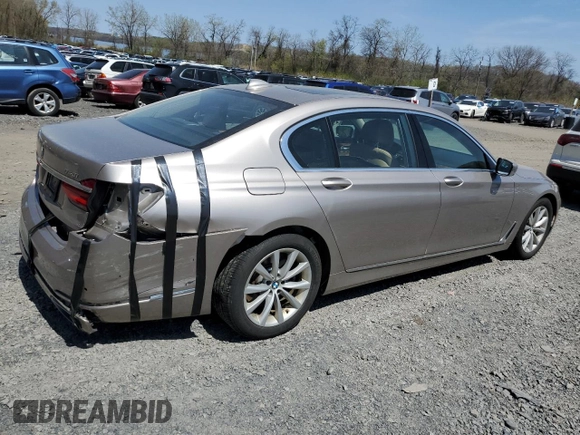 2019 BMW 7 Series 740i xDrive with VIN WBA7E4C50KGV70103, listed as a Copart auction lot 53019885 with 66,862 mi miles and Salvage Title. Bid and sale history available at carsss.com. Image 3.