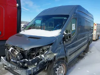 2021 Ford Transit Cargo with VIN 1FTBR3X89MKA54791, listed as a IAAI auction lot 40500801 with 57,847 mi miles and . Bid and sale history available at DreamBid. Image 2.