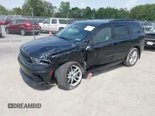 2024 Dodge Durango GT Plus z VIN 1C4RDJDG9RC199828, wystawiony jako IAAI lot #42279898 z przebiegiem 5371 mil mil oraz . Historia ofert i sprzedaży dostępna na DreamBid. Obrazek 2.