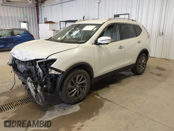 2016 Nissan Rogue SV with VIN KNMAT2MV7GP703027, listed as a IAAI auction lot 42082235 with 101,992 mi miles and . Bid and sale history available at DreamBid. Image 17.