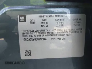 2011 Cadillac CTS с VIN 1G6DA5EY0B0112944, выставлен на аукционе IAAI как лот 42682667 с пробегом 77 165 миль миль и . История ставок и продаж доступна на DreamBid. Изображение 9.