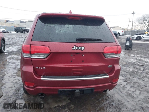 2014 Jeep Grand Cherokee Overland with VIN 1C4RJFCG9EC299235, listed as a IAAI auction lot 41670065 with 108,589 mi miles and . Bid and sale history available at DreamBid. Image 16.