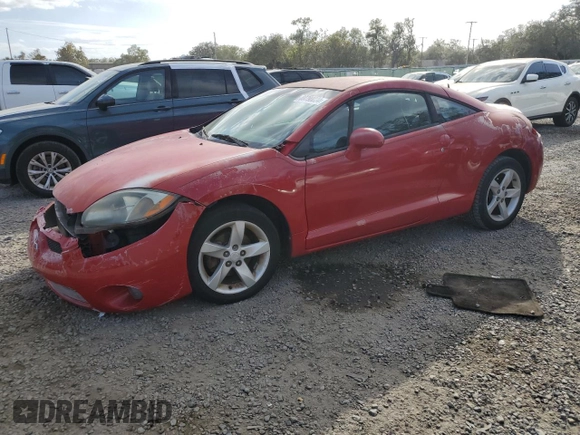 2007 Mitsubishi Eclipse GS with VIN 4A3AK24F07E063568, listed as a Copart auction lot 80790034 with 0 mi miles and Non Repairable. Bid and sale history available at carsss.com. Image 1.