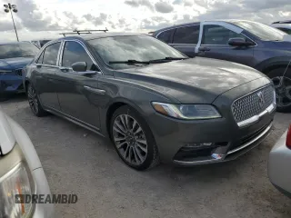 2017 Lincoln Continental Select with VIN 1LN6L9SP9H5609114, listed as a Copart auction lot 75826794 with 21,770 mi miles and Salvage Title. Bid and sale history available at carsss.com. Image 4.