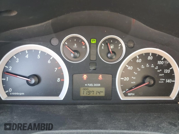 2005 Hyundai Santa Fe GLS with VIN KM8SC13D55U952217, listed as a Copart auction lot 46784205 with 119,714 mi miles and Salvage Title. Bid and sale history available at carsss.com. Image 9.