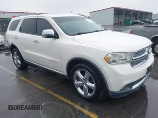 2011 Dodge Durango Citadel with VIN 1D4RD5GGXBC653192, listed as a IAAI auction lot 41727655 with 118,452 mi miles and . Bid and sale history available at DreamBid. Image 1.