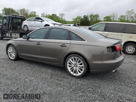 2013 Audi A6 Premium Plus with VIN WAUGGAFCXDN078258, listed as a Copart auction lot 51437285 with 122,345 mi miles and Salvage title. Bid and sale history available at DreamBid. Image 2.