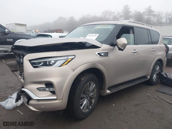 2021 Infiniti QX80 LUXE with VIN JN8AZ2AE7M9269067, listed as a IAAI auction lot 41072749 with 94,875 mi miles. Bid and sale history available at carsss.com. Image 17.