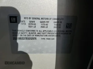 2014 Cadillac XTS Luxury with VIN 2G61M5S37E9202976, listed as a Copart auction lot 55038475 with 110,267 mi miles and Salvage Title. Bid and sale history available at DreamBid. Image 12.