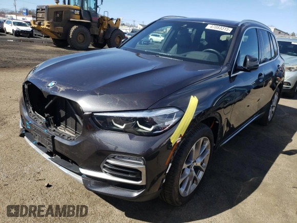 2021 BMW X5 xDrive45e with VIN 5UXTA6C01M9H62393, listed as a Copart auction lot 47083315 with 66,910 mi miles and Salvage title. Bid and sale history available at DreamBid. Image 1.
