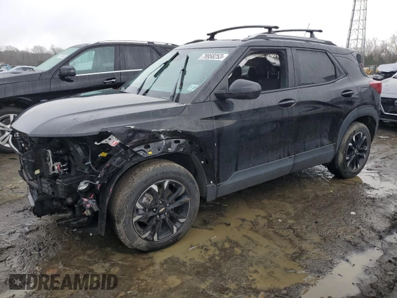 2022 Chevrolet TrailBlazer LT with VIN KL79MPSL1NB078033, listed as a Copart auction lot 79958253 with 43,023 mi miles and Salvage Title. Bid and sale history available at DreamBid. Image 1.