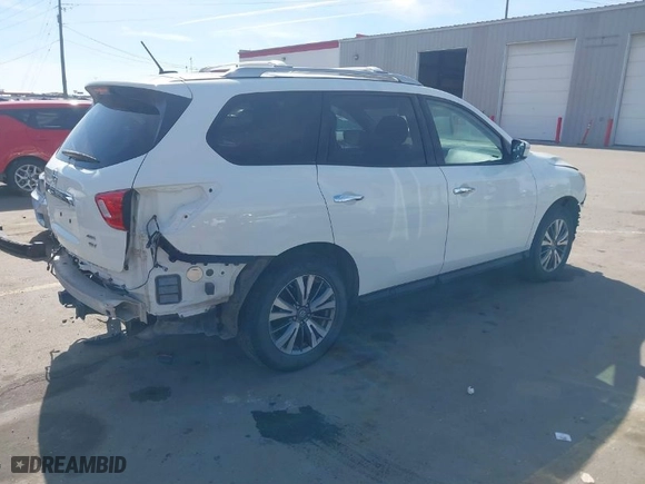 2018 Nissan Pathfinder SV with VIN 5N1DR2MM7JC635096, listed as a IAAI auction lot 41744307 with 76,030 mi miles. Bid and sale history available at carsss.com. Image 4.