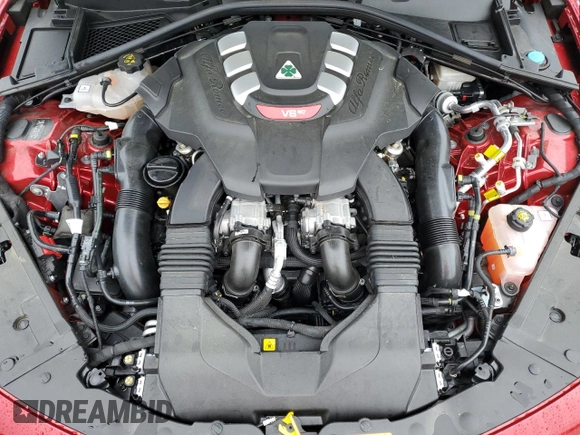 2022 Alfa Romeo Giulia Quadrifoglio with VIN ZARFAMEV2N7660872, listed as a Copart auction lot 56855623 with 14,720 mi miles and . Bid and sale history available at DreamBid. Image 13.