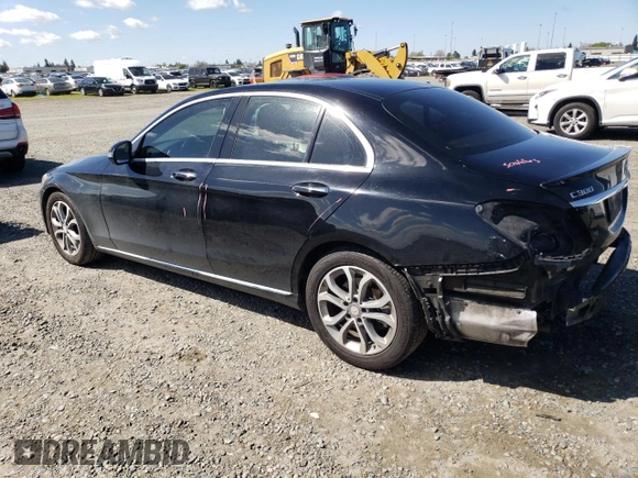 2016 Mercedes-Benz C 300 with VIN 55SWF4JB3GU116285, listed as a Copart auction lot 50949885 with 208,541 mi miles and Salvage Title. Bid and sale history available at carsss.com. Image 2.