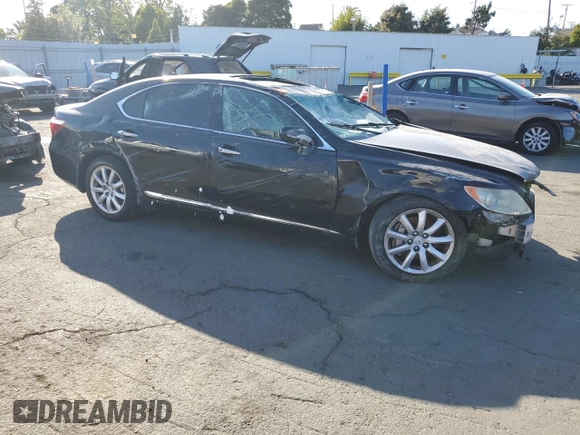 2008 Lexus LS 460 L with VIN JTHGL46F985027252, listed as a Copart auction lot 54337865 with Not provided miles and Non repairable. Bid and sale history available at DreamBid. Image 4.
