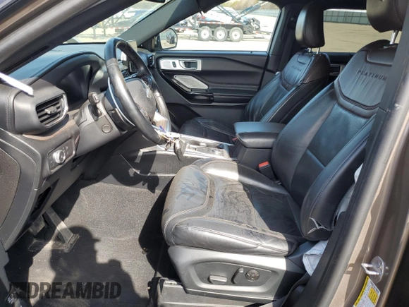 2021 Ford Explorer Platinum with VIN 1FM5K8HC8MGA32202, listed as a Copart auction lot 47875275 with 62,640 mi miles and Salvage title. Bid and sale history available at DreamBid. Image 7.