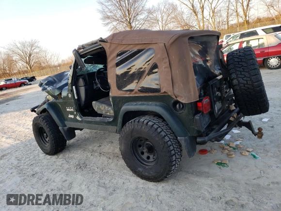 2005 Jeep Wrangler X with VIN 1J4FA39S75P308465, listed as a Copart auction lot 48693035 with Not Provided miles and Salvage Title. Bid and sale history available at DreamBid. Image 2.