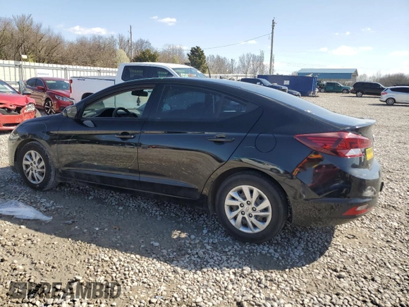 2020 Hyundai Elantra SE with VIN KMHD74LF7LU939644, listed as a Copart auction lot 49001895 with 91,528 mi miles and Salvage Title. Bid and sale history available at carsss.com. Image 2.