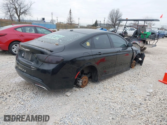 2016 Chrysler 200 S with VIN 1C3CCCBBXGN115906, listed as a IAAI auction lot 41510767 with 211,936 mi miles. Bid and sale history available at carsss.com. Image 4.