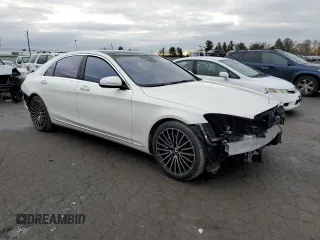 2019 Mercedes-Benz S 450 with VIN WDDUG6EB8KA430632, listed as a Copart auction lot 69281462 with 26,128 mi miles and . Bid and sale history available at DreamBid. Image 4.