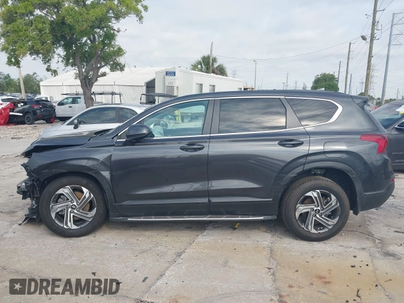 2021 Hyundai Santa Fe SE with VIN 5NMS14AJ7MH355662, listed as a IAAI auction lot 41848014 with 49,570 mi miles. Bid and sale history available at carsss.com. Image 14.