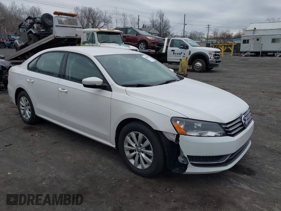 2013 Volkswagen Passat S with VIN 1VWAP7A32DC032497, listed as a IAAI auction lot 41928869 with 215,220 mi miles and . Bid and sale history available at DreamBid. Image 1.
