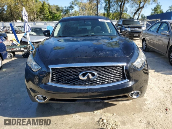 2017 Infiniti QX70 with VIN JN8CS1MU3HM142135, listed as a Copart auction lot 48859215 with 127,990 mi miles and Clean title. Bid and sale history available at DreamBid. Image 5.