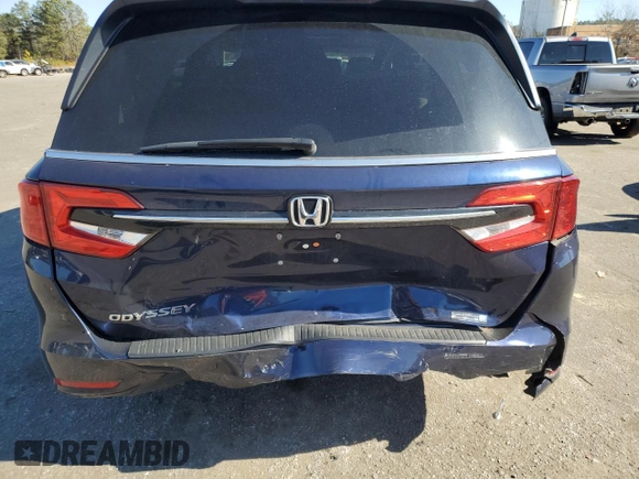 2022 Honda Odyssey EX-L with VIN 5FNRL6H73NB042531, listed as a Copart auction lot 88517295 with 23,926 mi miles and Salvage Title. Bid and sale history available at DreamBid. Image 6.