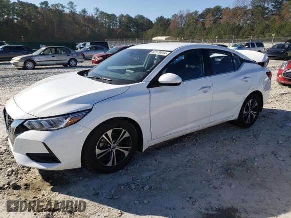 2022 Nissan Sentra SV with VIN 3N1AB8CV6NY235328, listed as a Copart auction lot 82178844 with 57,413 mi miles and Salvage Title. Bid and sale history available at DreamBid. Image 1.