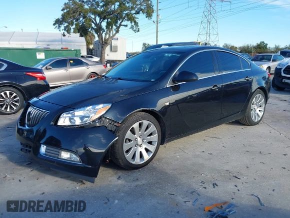2011 Buick Regal CXL Turbo TO7 with VIN W04G15GV2B1089250, listed as a IAAI auction lot 41396416 with 157,216 mi miles. Bid and sale history available at carsss.com. Image 17.