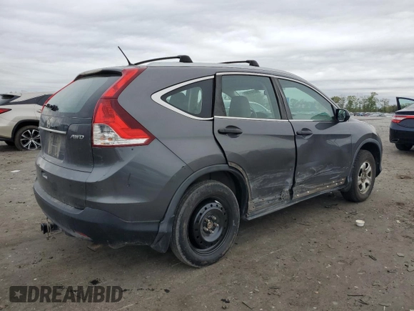 2014 Honda CR-V LX with VIN 2HKRM4H35EH727162, listed as a Copart auction lot 52741765 with 161,641 mi miles and Salvage Title. Bid and sale history available at carsss.com. Image 3.