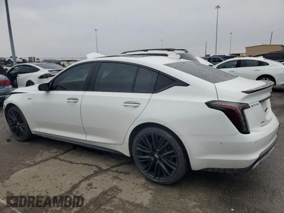 2021 Cadillac CT5 V-Series with VIN 1G6DV5RW6M0144314, listed as a Copart auction lot 45296315 with 35,030 mi miles and Salvage title. Bid and sale history available at DreamBid. Image 2.