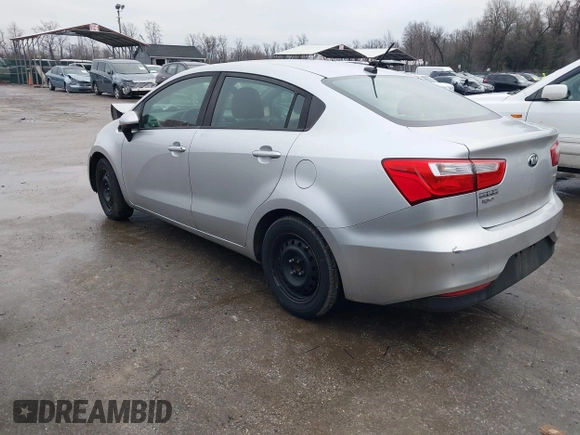 2017 Kia Rio LX with VIN KNADM4A33H6039709, listed as a IAAI auction lot 41525925 with 106,237 mi miles. Bid and sale history available at carsss.com. Image 3.