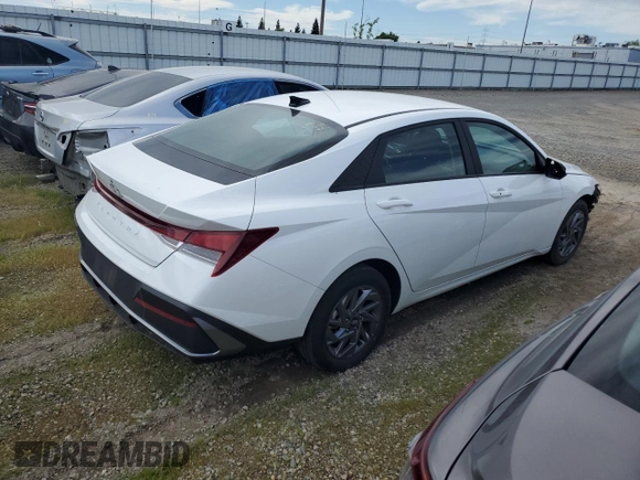 2024 Hyundai Elantra SEL with VIN KMHLM4DGXRU696092, listed as a Copart auction lot 51510445 with 18,745 mi miles and Non Repairable. Bid and sale history available at carsss.com. Image 3.