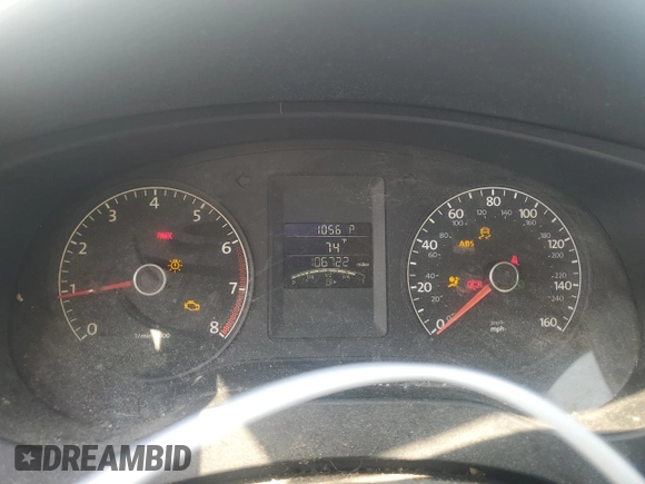 2012 Volkswagen Jetta S with VIN 3VW2K7AJ4CM318205, listed as a Copart auction lot 59663685 with 106,722 mi miles and Salvage title. Bid and sale history available at DreamBid. Image 9.