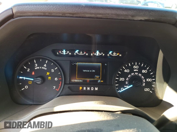 2018 Ford F-150 XL with VIN 1FTFX1EG4JFC22198, listed as a Copart auction lot 46727495 with 121,923 mi miles and Salvage Title. Bid and sale history available at carsss.com. Image 9.