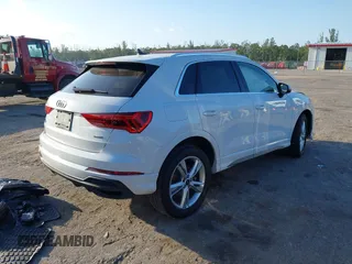2024 Audi Q3 S line Premium Plus with VIN WA1EECF36R1152747, listed as a IAAI auction lot 42110619 with 16,926 mi miles and . Bid and sale history available at DreamBid. Image 4.