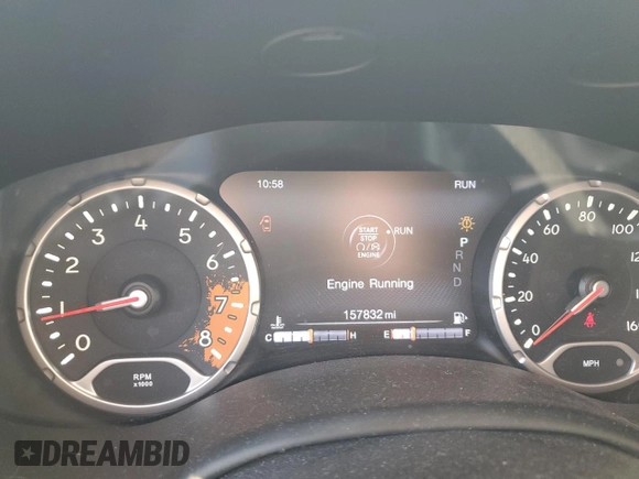 2017 Jeep Renegade Trailhawk z VIN ZACCJBCB2HPF40362, wystawiony jako Copart lot #58470555 z przebiegiem 157 832 mil mil oraz Czysty tytuł • Clean title. Historia ofert i sprzedaży dostępna na DreamBid. Obrazek 9.