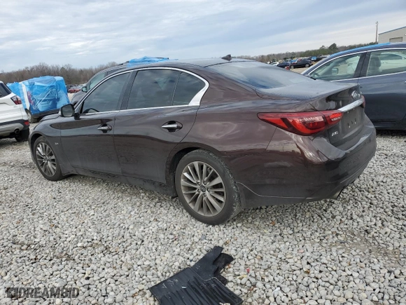 2020 Infiniti Q50 3.0t LUXE with VIN JN1EV7AR4LM251228, listed as a Copart auction lot 44682645 with 84,690 mi miles and Salvage Title. Bid and sale history available at carsss.com. Image 2.